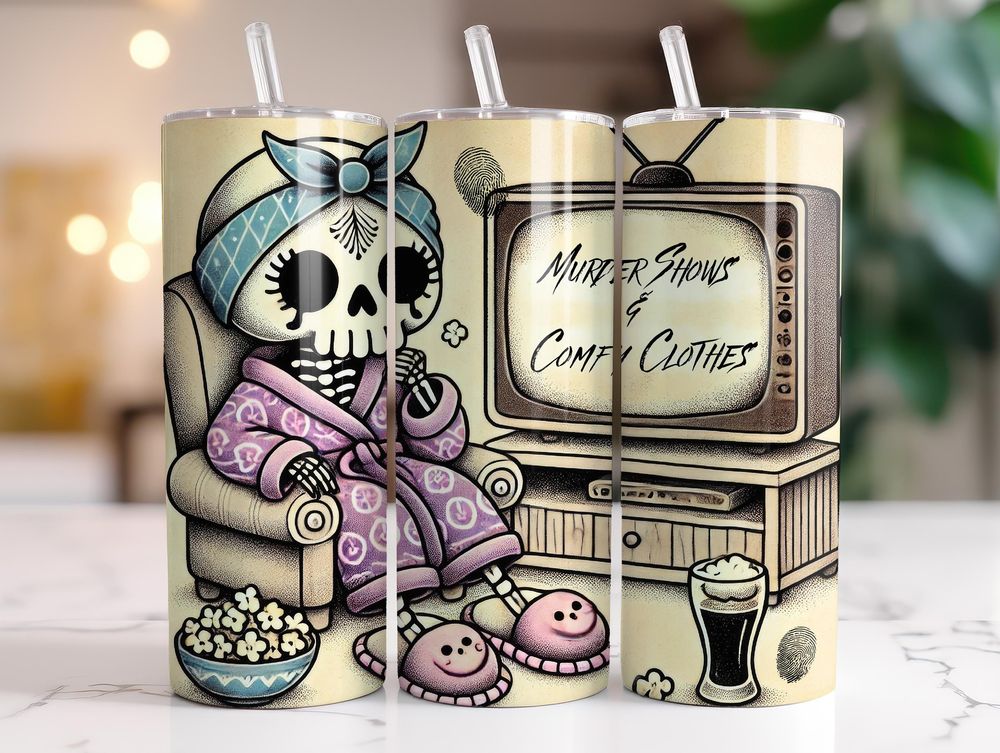 Murder Shows & Comfy Clothes 20 oz Tumbler, gift ideas, for ...