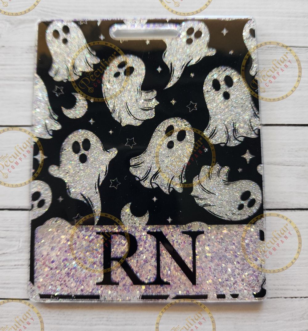 Flying Ghosts Badge Buddy (Variety of Sizes), Halloween badg...