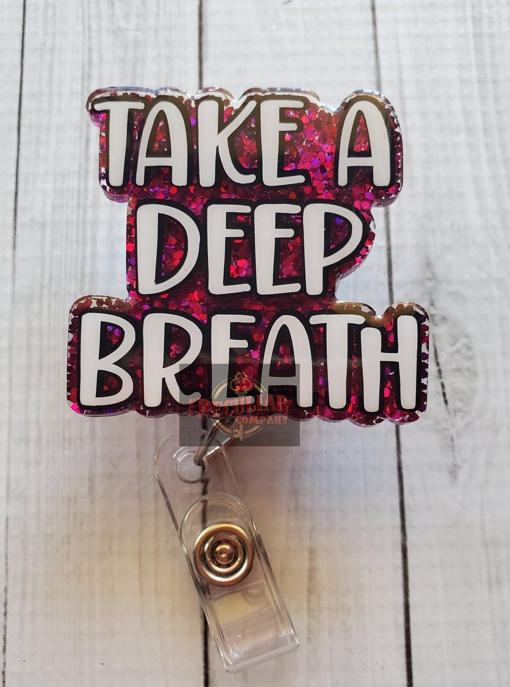 Take a Deep Breath Badge Reel, Badge holder, Mental health, ...