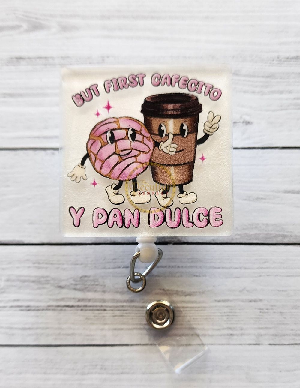 Pan Dulce and Friend badge reel, badge holder, cafecito y pa...