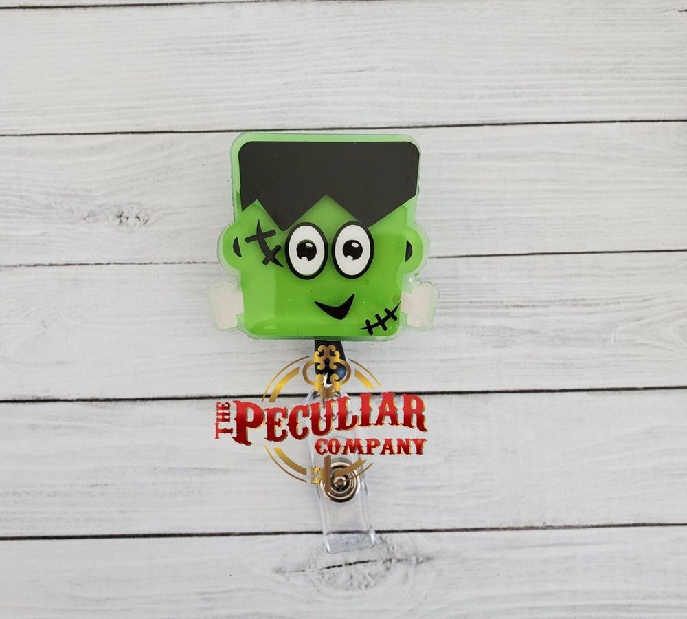 Glow-in-the-dark Frankenstein Badge Reel