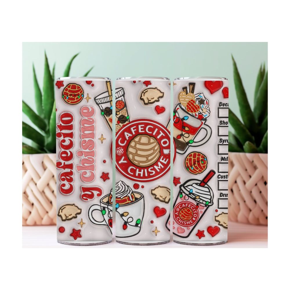 Cafecito Y Chisme 20 Oz Tumbler, Gift ideas, Spanish, Espano...