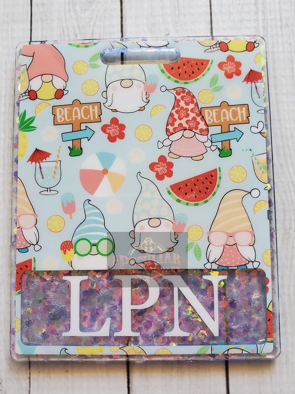 Beach Gnomes Badge Buddy (Variety of Sizes), summer badge bu...