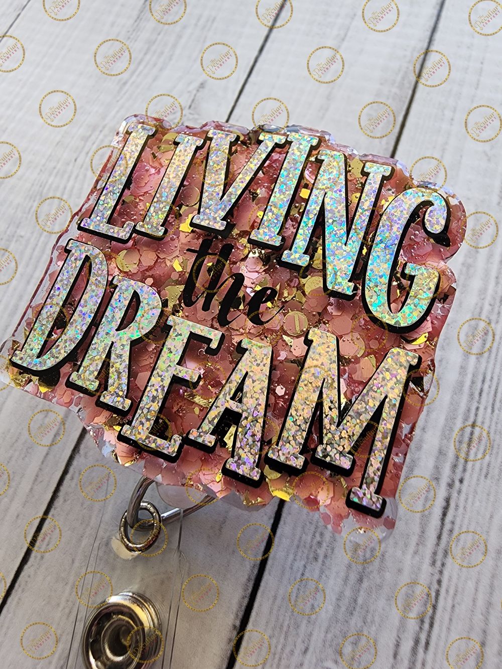 Living the Dream Badge Reel, Badge holder, Work badge, Healt...