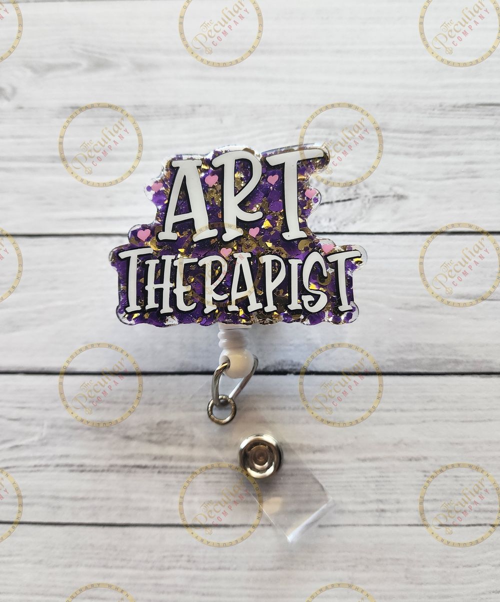 Art Therapist Badge Reel, Therapists, Artisan, birthday gift...