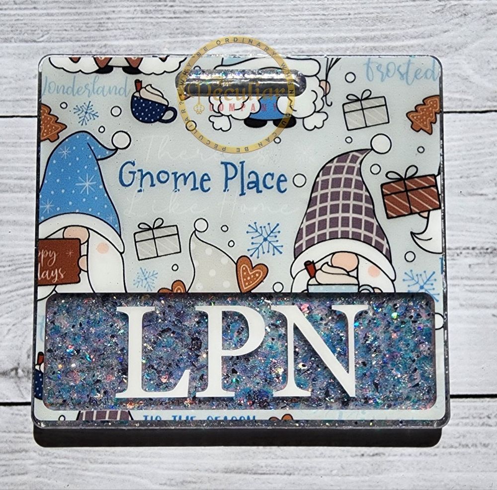 Hot Cocoa Gnomes Badge Buddy (Variety of Sizes), Winter badg...