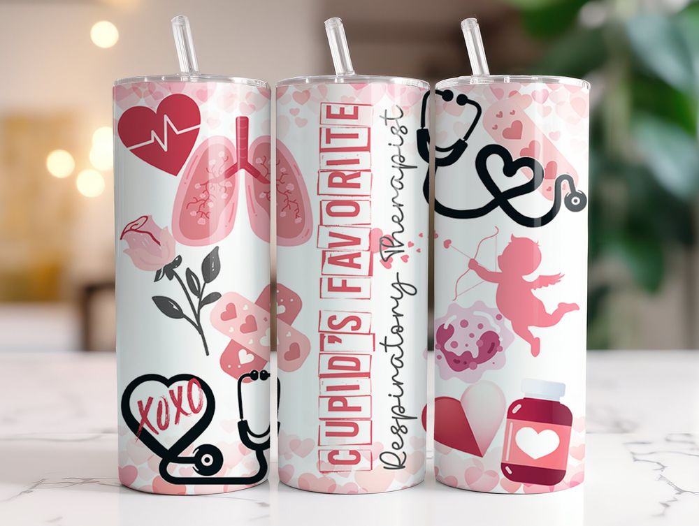Cupid's Favorite (Respiratory Therapist, CNA, Nurse) 20 oz T...