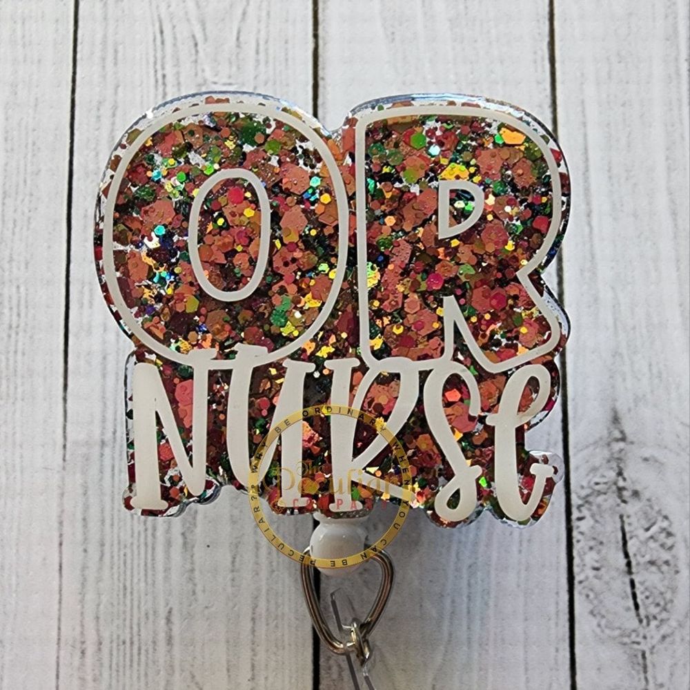 OR Nurse Badge Reel, Operating Room, RN, Registered Nurse, N...