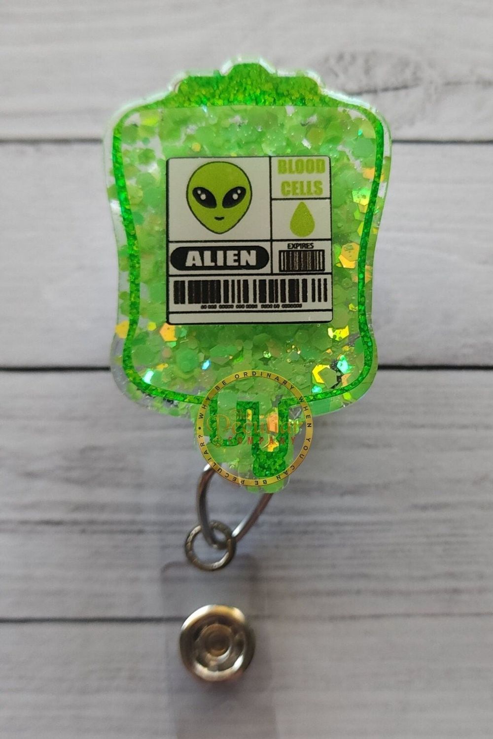 Alien Blood Badge Reel, extraterrestrial badge holder, area ...