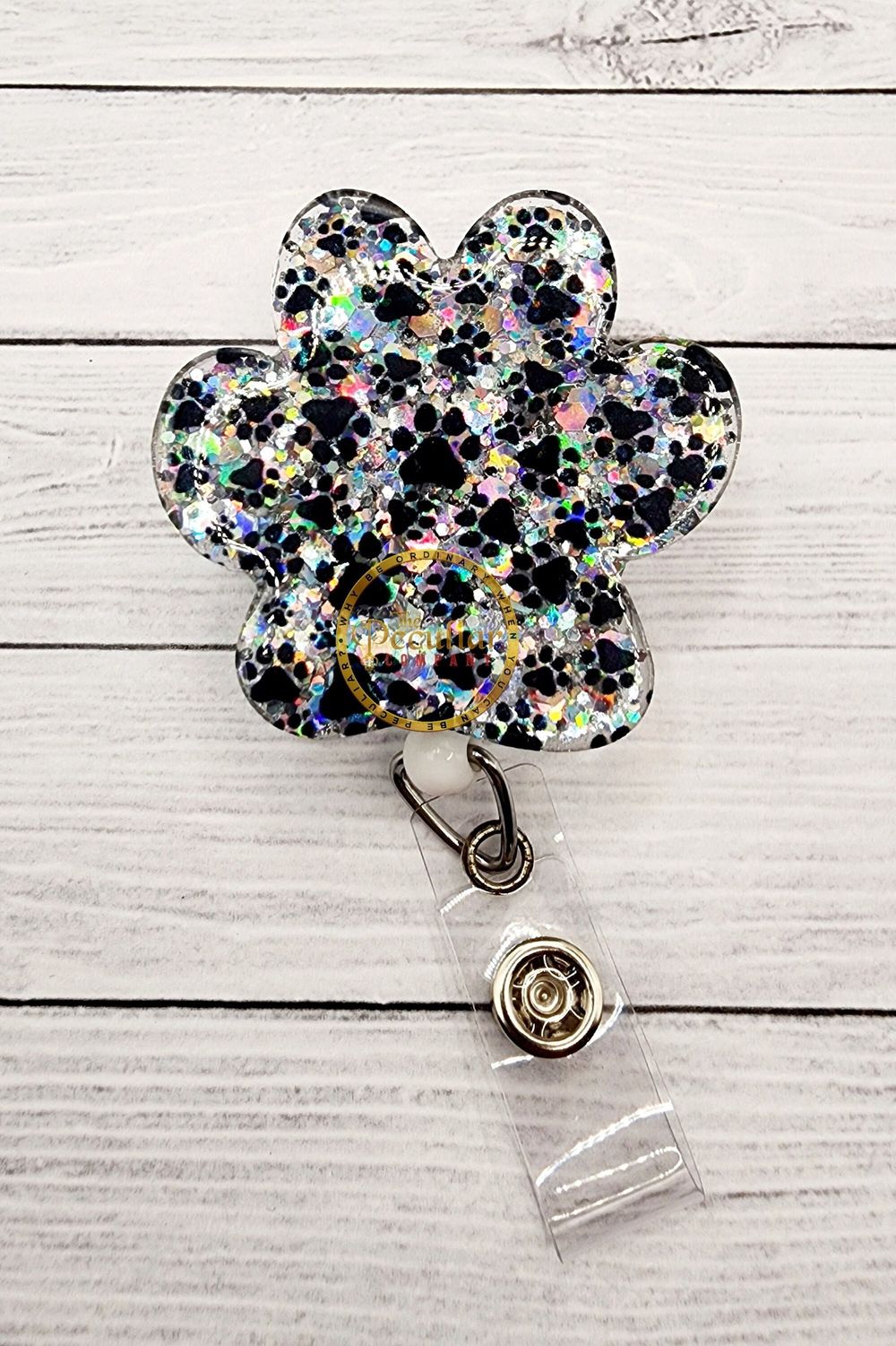 Paw Prints Badge Reel, Badge holder, Vet Tech, Veterinarian,...