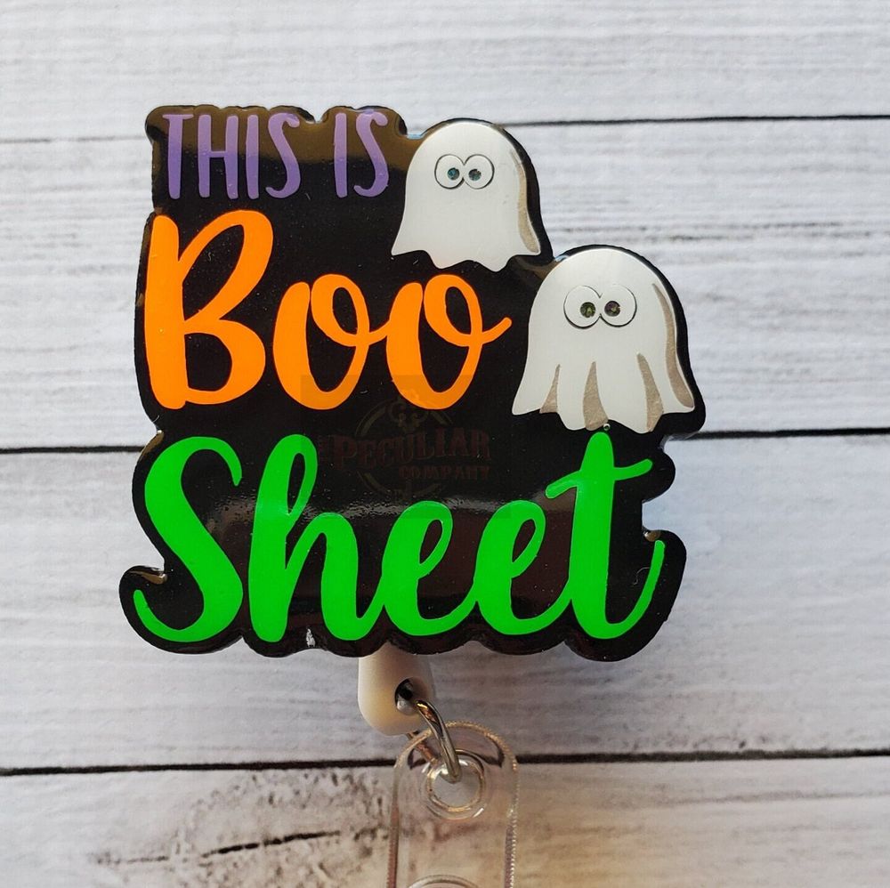 This is Boo Sheet Badge Reel
