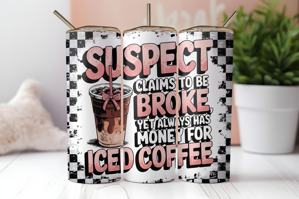 Suspect Iced Coffee 20 oz. Tumbler, gift ideas, coffee addic...