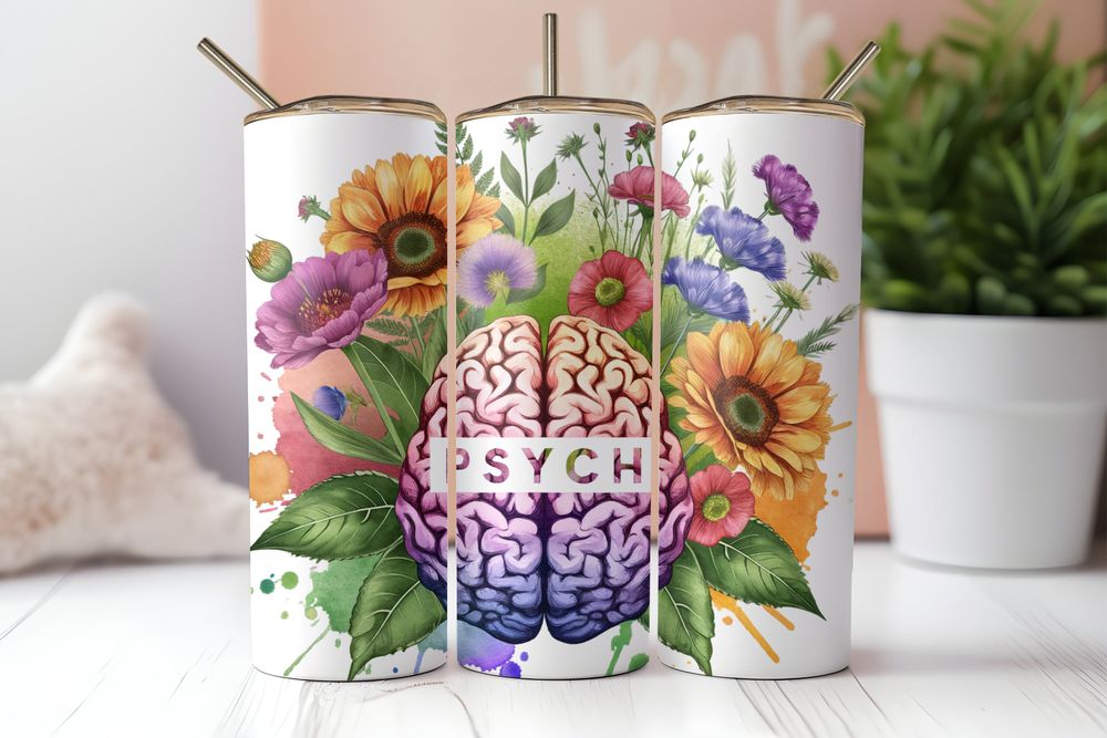 Psych 20 oz Tumbler, Mental Health Provider, MHT, For Therap...