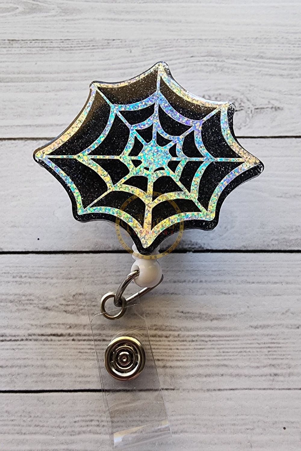 Glitter Web Badge Reel, Spooky Season, Spiders, Spider web, ...