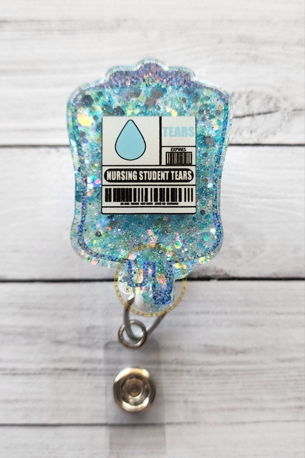Tears of Nursing Students Badge Reel, Nursing, RN, MSN, BSN