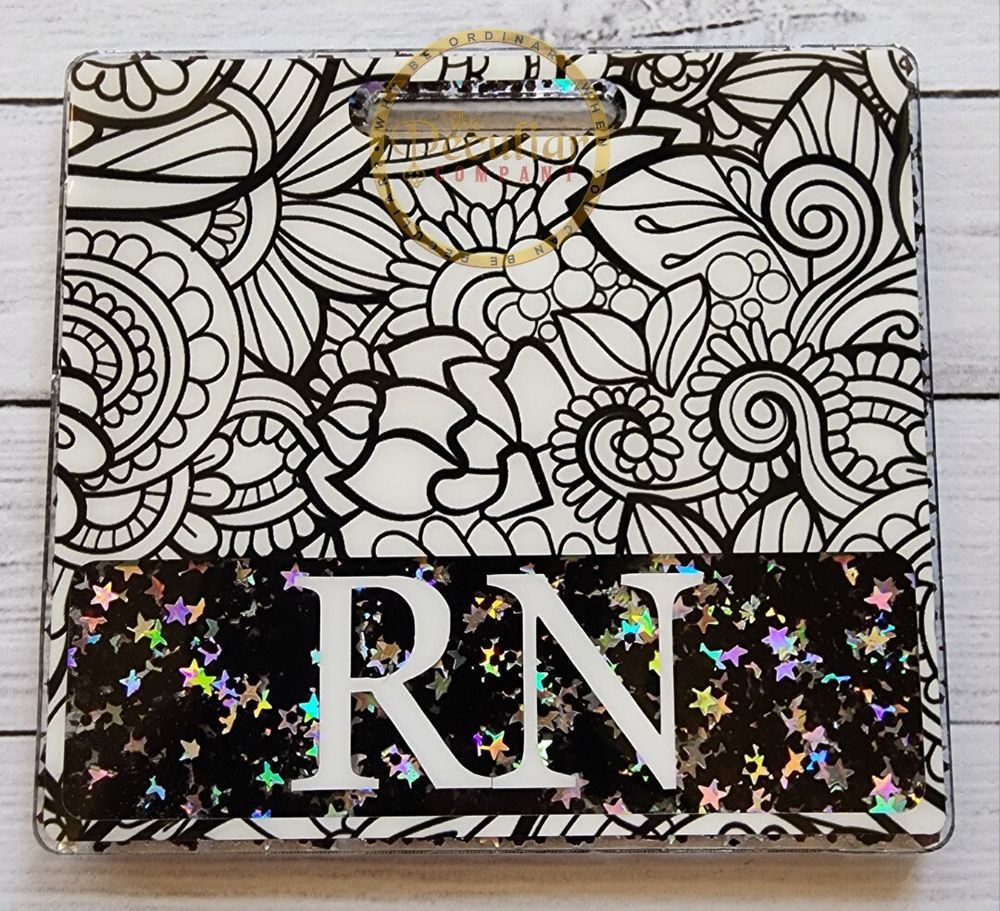 Black Lace Badge Buddy (Variety of Sizes), Nurses, badge bac...