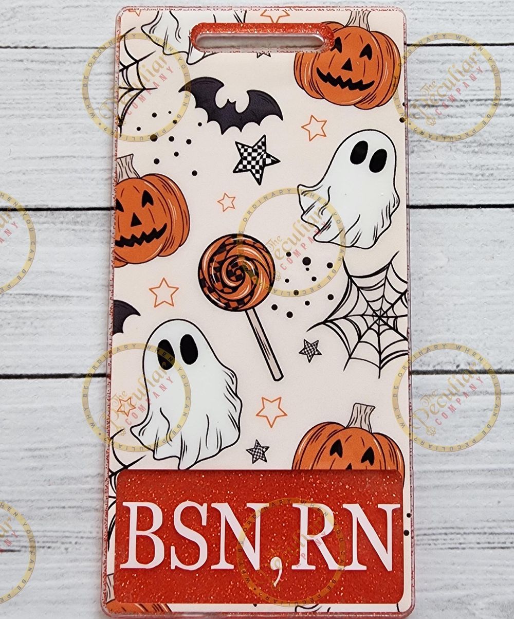 Trick or Treat Badge Buddy (Variety of Sizes), badge backer,...