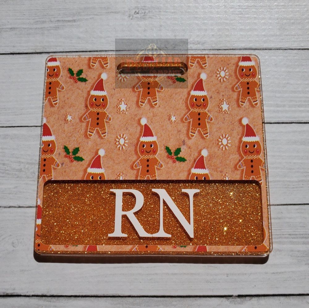 Gingerbread Man Badge Buddy, Christmas badge buddy, Holiday ...
