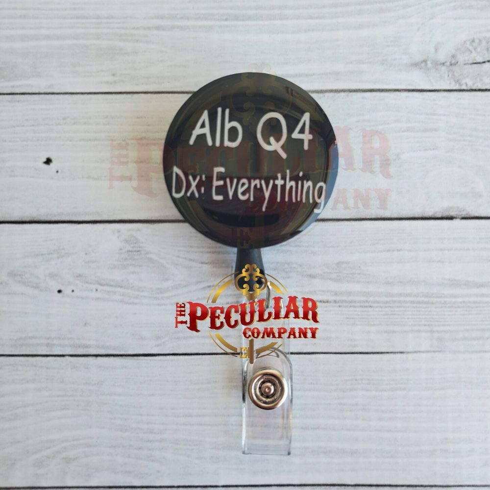 Albuterol Badge Reel, RT, RRT, RN badge reels