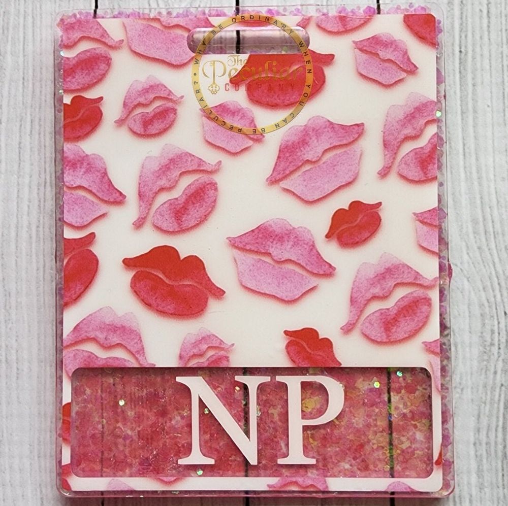 Kisses Valentine's Day Badge Buddy (Variety of Sizes), pink ...