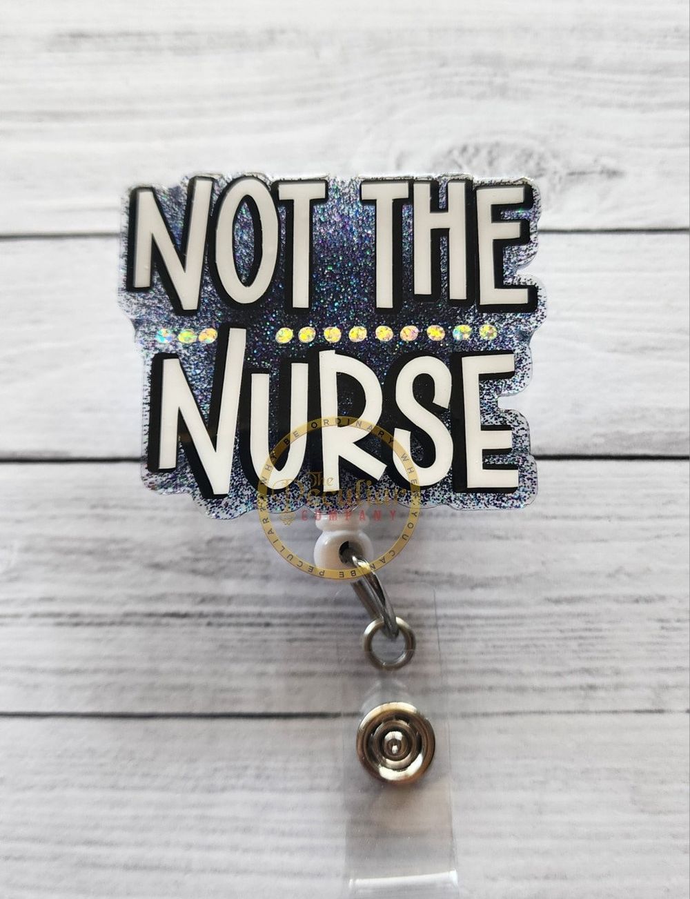 Not The Nurse Badge Reel, Badge holder, Nurse badge reel, RN...