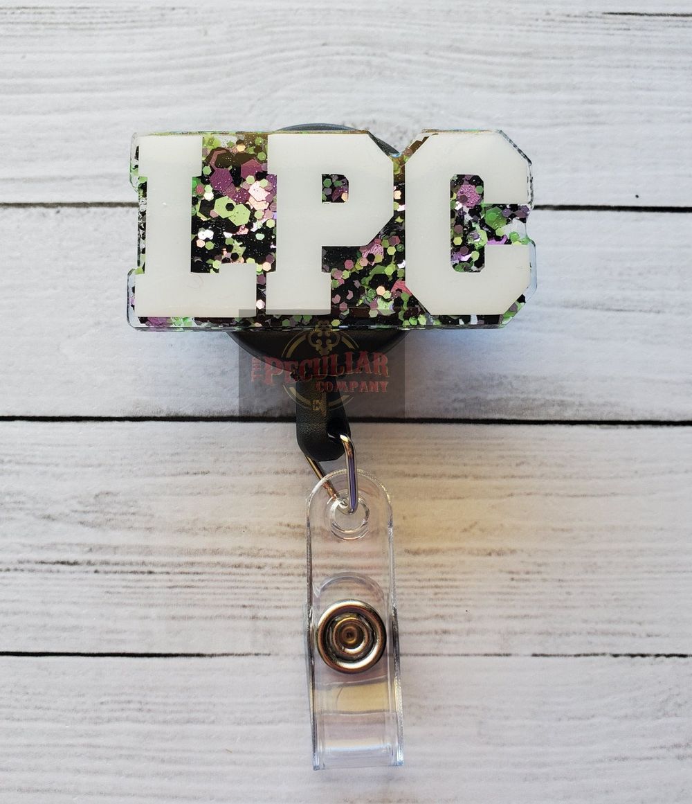 LPC Badge Reel, Licensed Professional Counselor, badge holde...