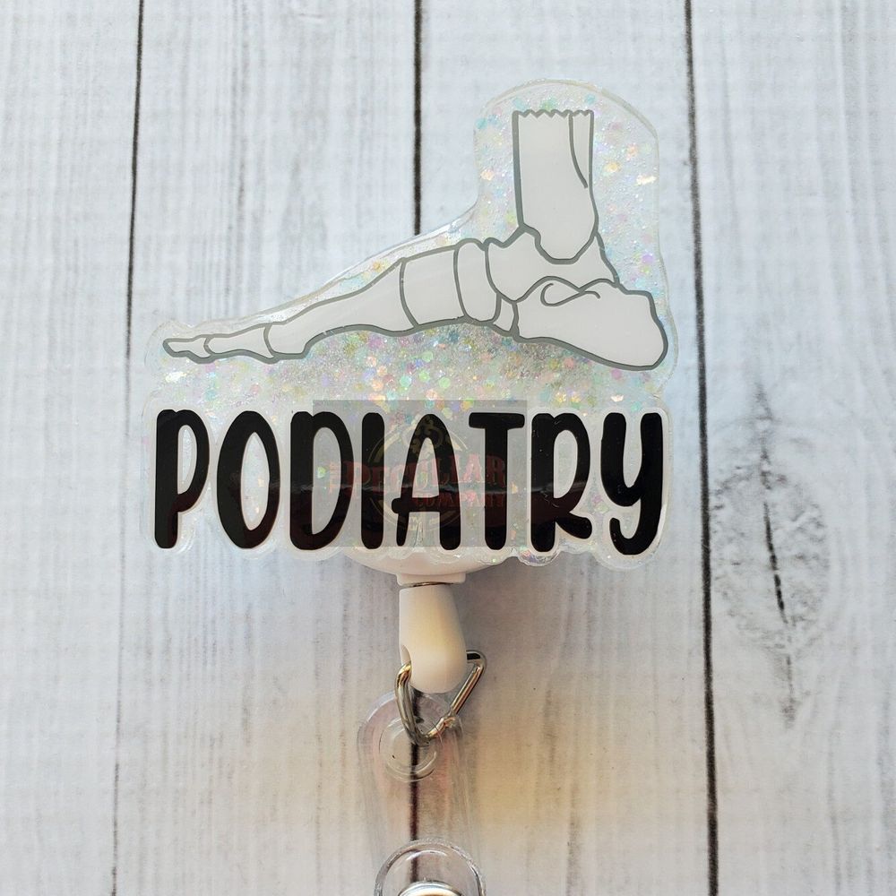 Podiatry Badge Reel, Podiatrist, Feet, Foot, Doctor, MA, bad...