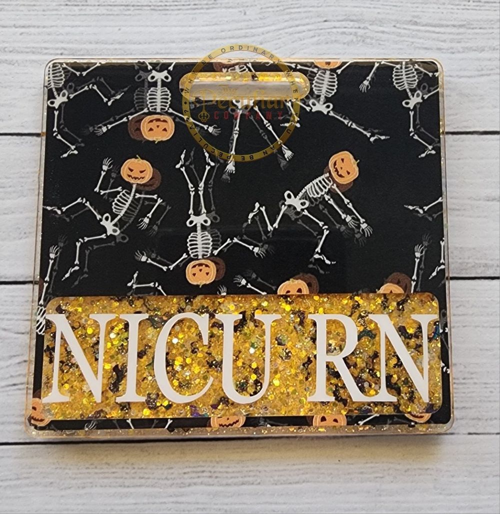 Pumpkin Dance Badge Buddy, Halloween badge backer, Seasonal ...