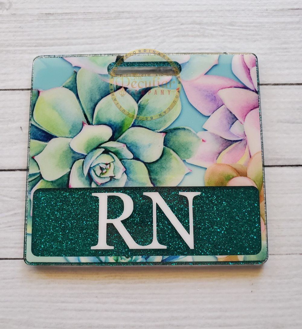 Succulent Badge Buddy (Variety of Sizes)