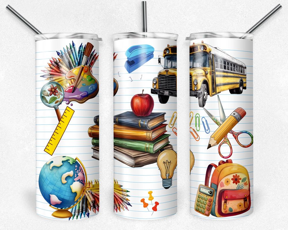 School Life 20 Oz Tumbler, Teacher appreciation gift, birthd...