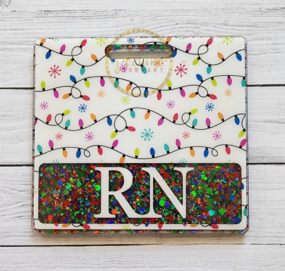 Christmas Lights Badge Buddy (Variety of Sizes), Christmas b...