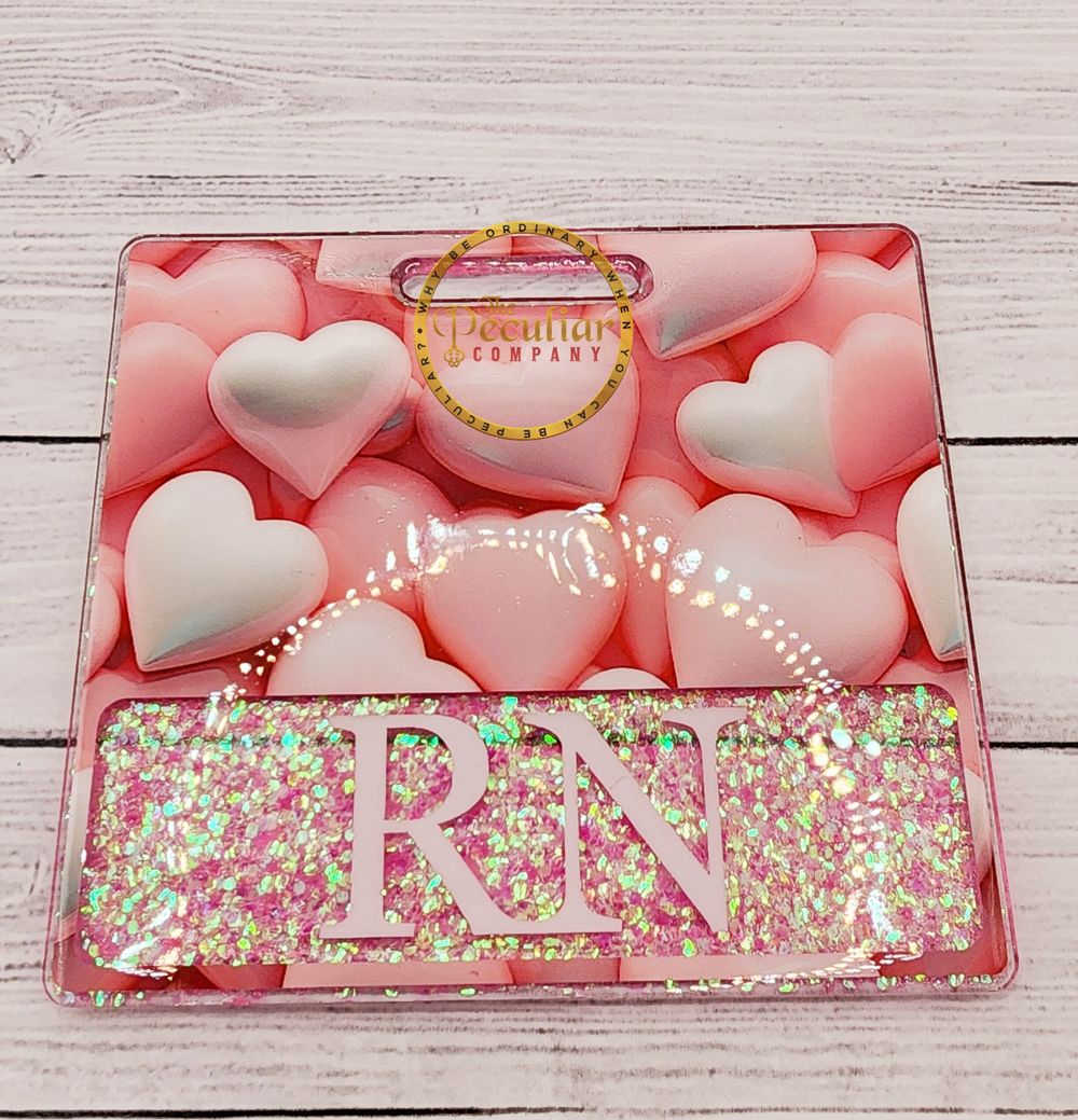 Puffy 3D Hearts Badge Buddy (variety of sizes), Pin Buddy, B...