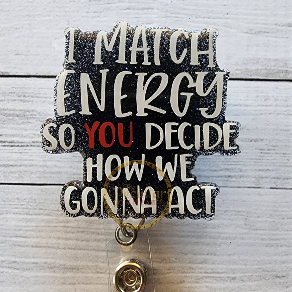 You Decide Badge Reel, badge holder, work badge holder, funn...