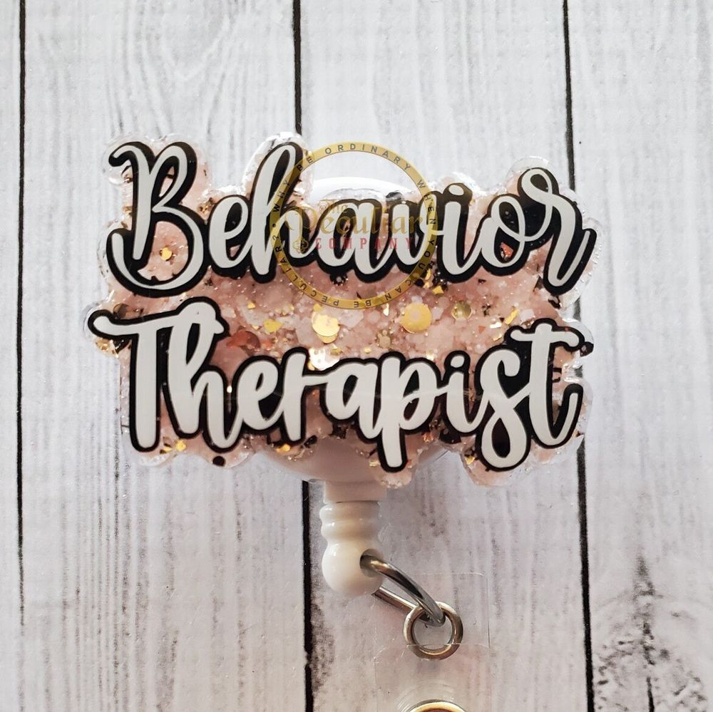 Behavior Therapist Badge Reel, badge holder, ABA, BCBA, ther...