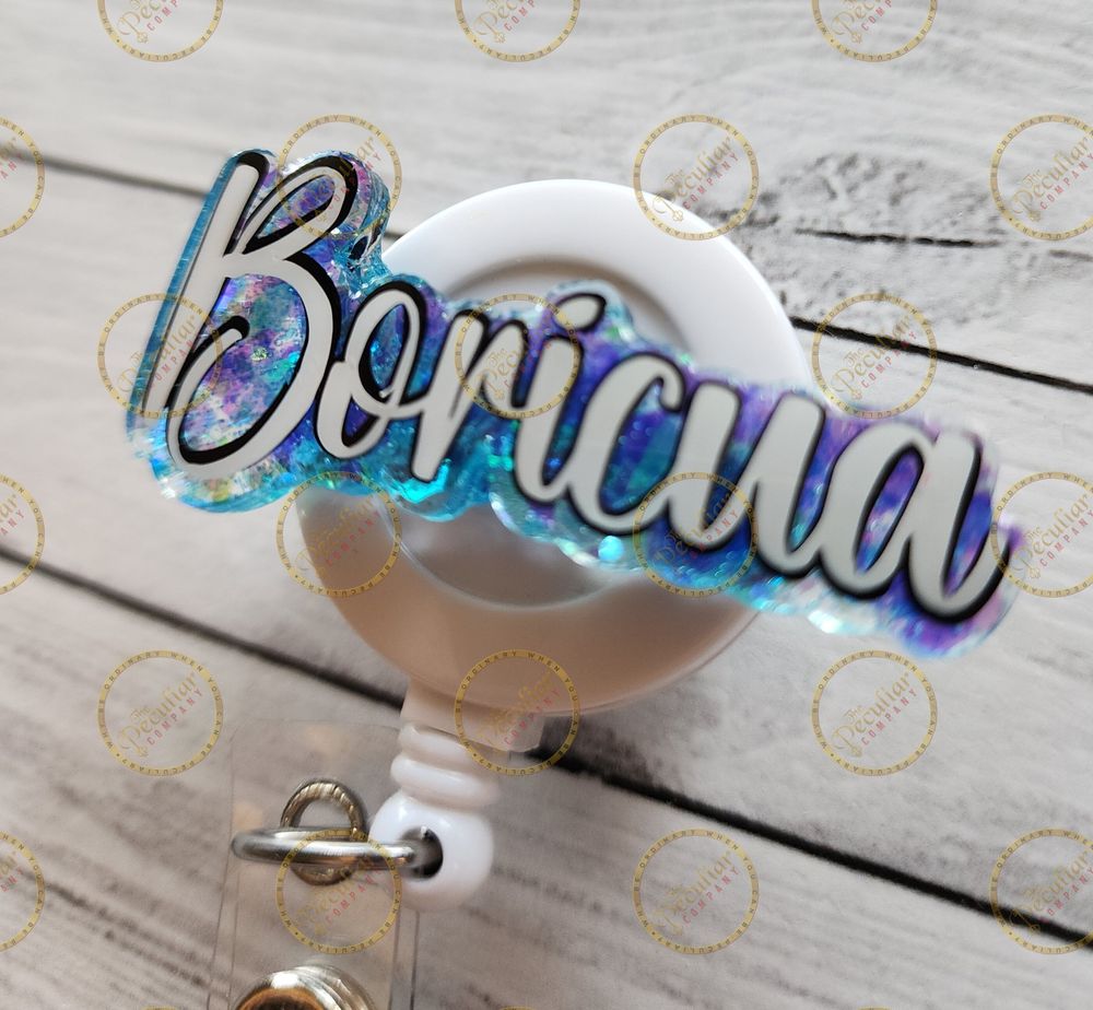 Boricua Badge Reel, badge holder, Puerto Rican, Puerto Rican...