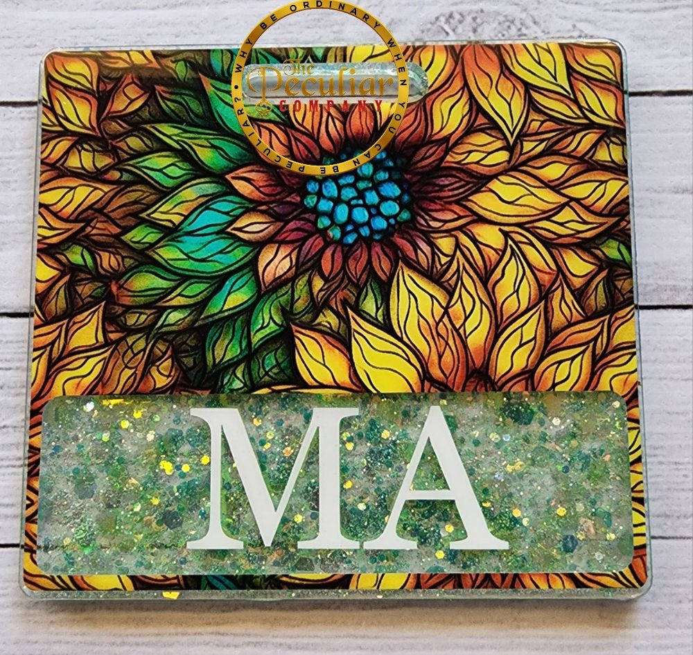Field of Sunflowers Badge Buddy (Variety of Sizes), badge ba...