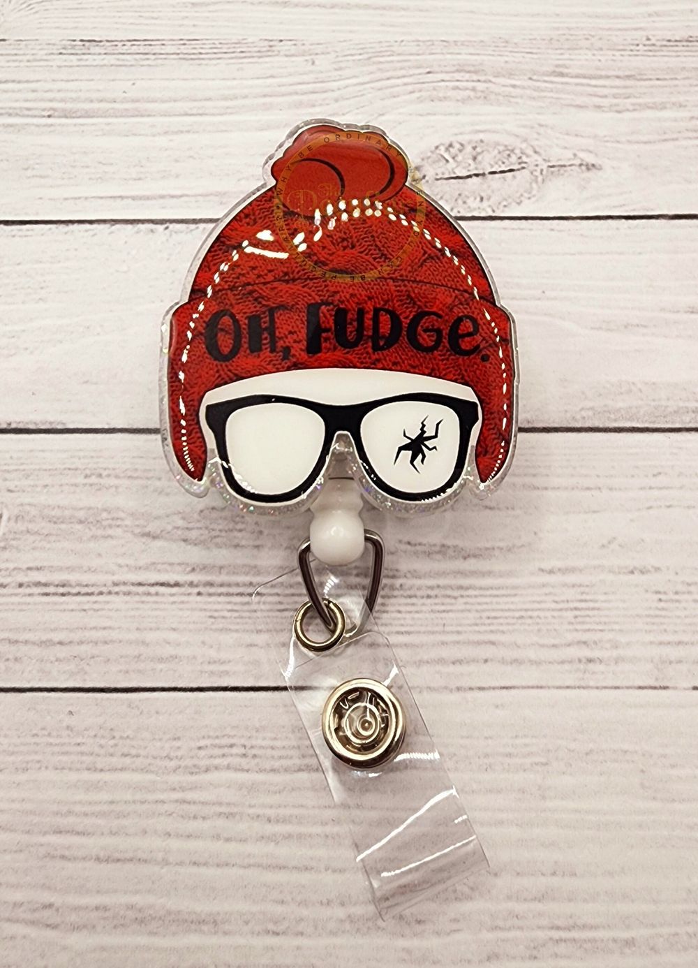Oh Fudge Badge Reel, Badge holder, Retail badge, work badge,...
