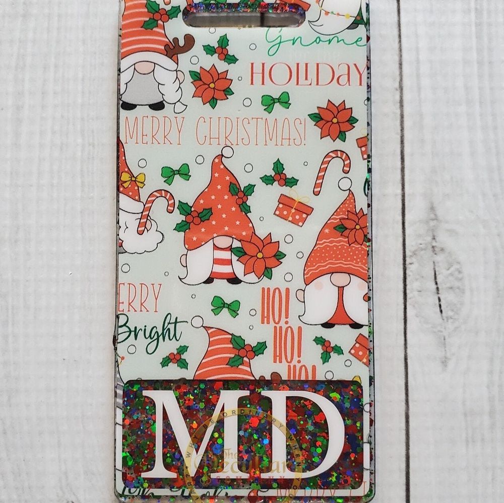 Holiday Gnome Badge Buddy (Variety of sizes)