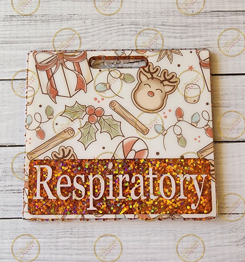 Reindeer Party Badge Buddy, Badge backer, Badge card, RN bad...