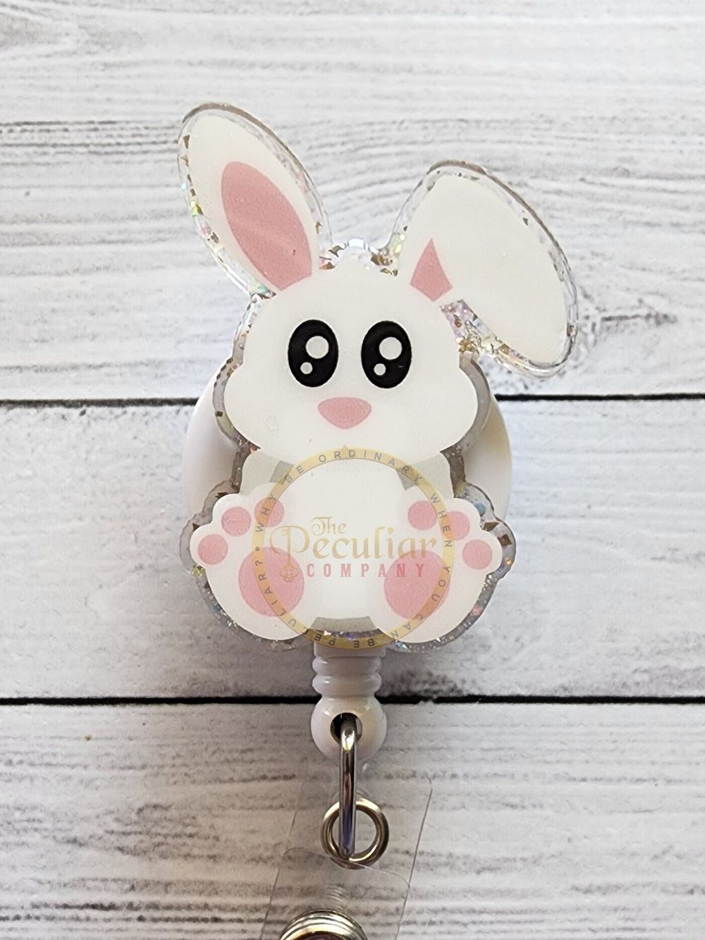 Easter Bunny Badge Reel, Badge holder, healthcare workers, r...