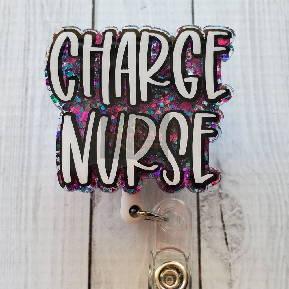 Charge Nurse Badge Reel, RN, MSN, BSN, Nurse appreciation we...
