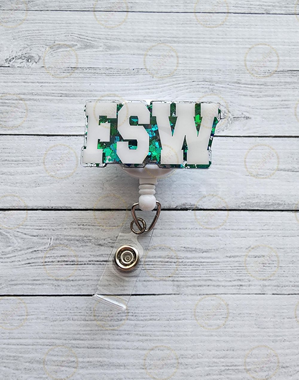 FSW (Family Social Worker) Badge Reel, Badge holder, Credent...