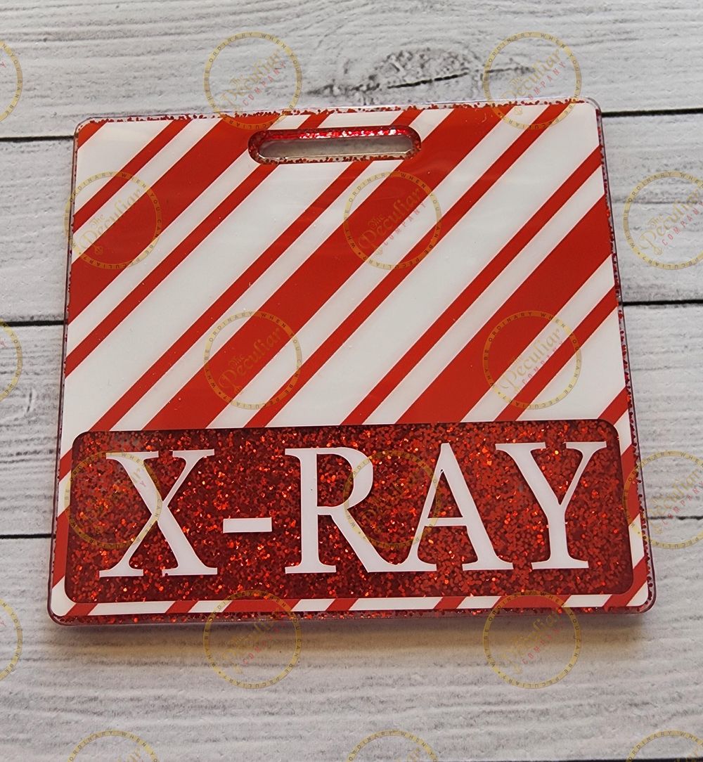 Candy Cane Badge Buddy, Badge backer, Badge Card, Holiday ba...