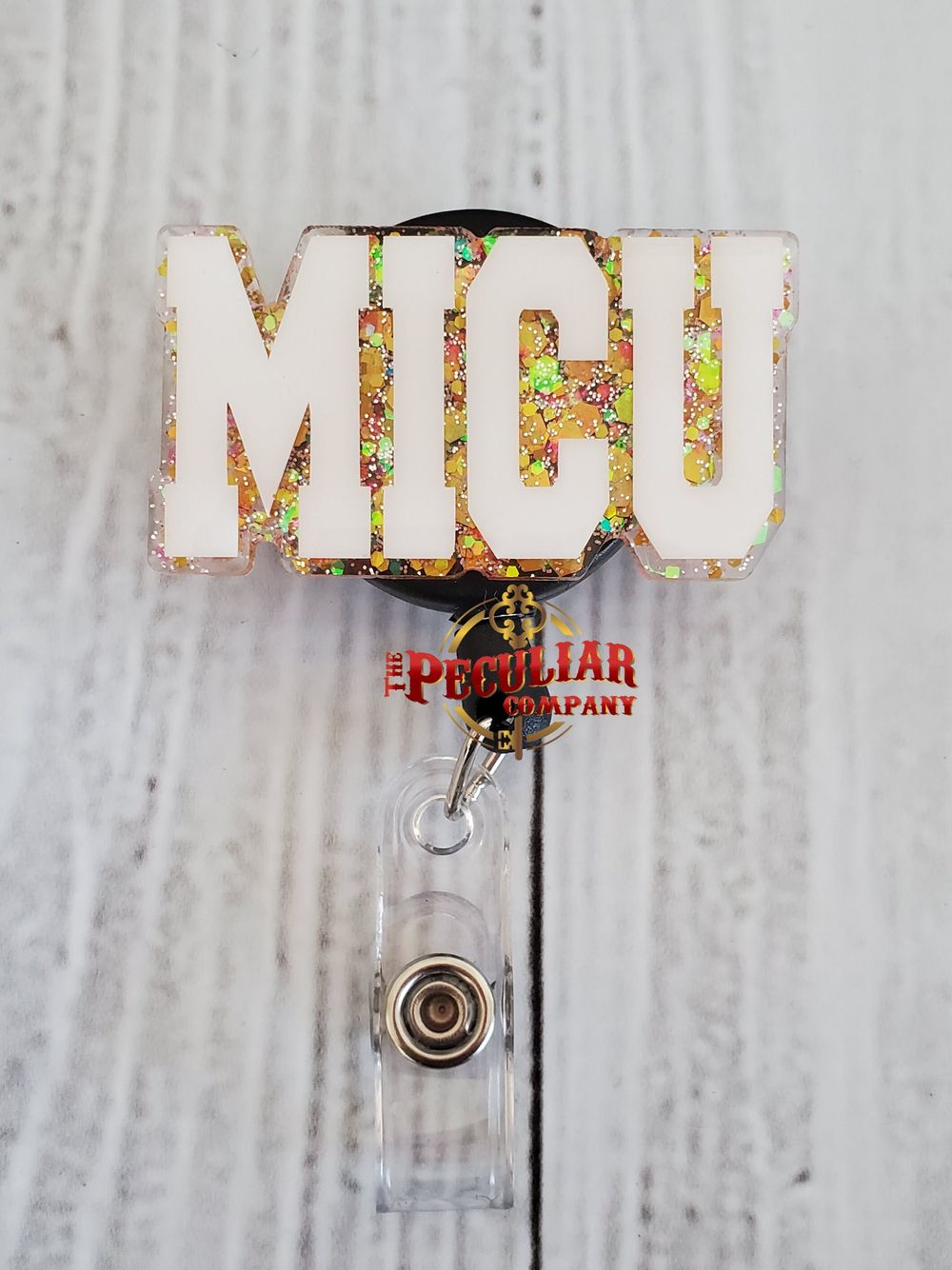 MICU Badge Reel, badge holder, transport, nurses, nursing, R...