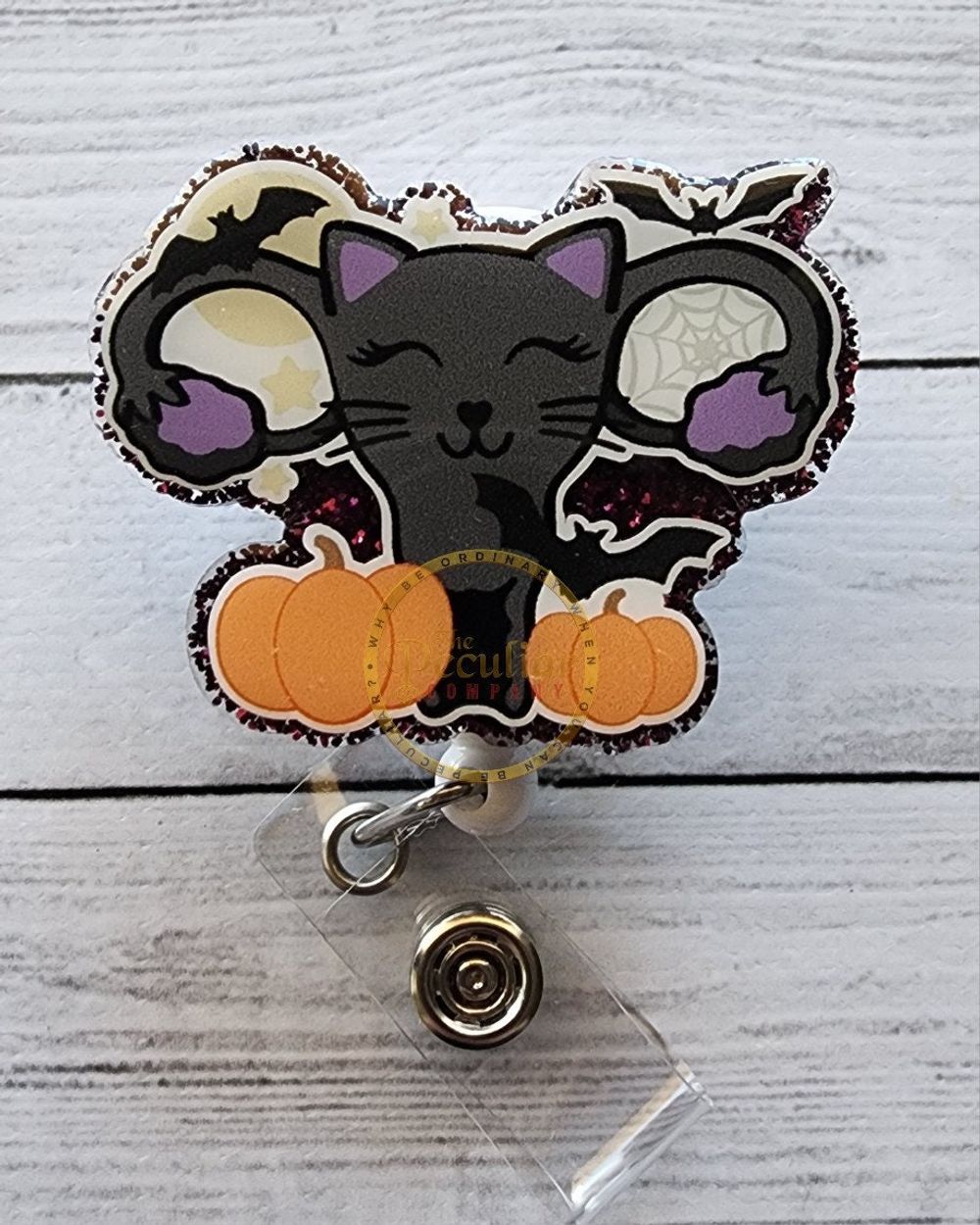 Halloween Uterus Badge Reel, Spooky Season, Halloween badge ...